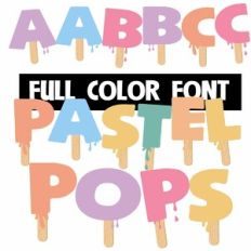 Pastel Pops Color Font