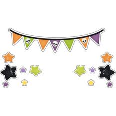 Halloween Banner / border and star set