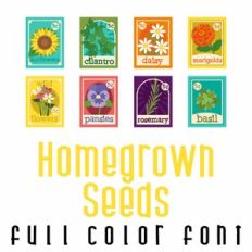 Homegrown Seeds Full Color Font