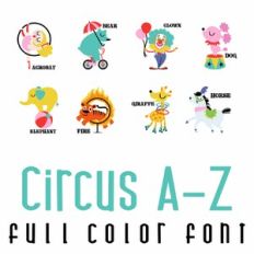 Circus A-Z Full Color Font