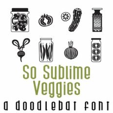 So Sublime Veggies Doodlebat Font