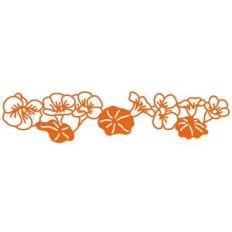 Nasturtium Flower Repeating Border