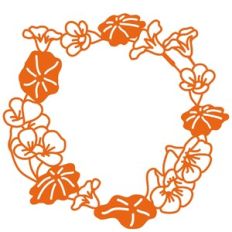 Nasturtium Flower Wreath