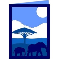 elephants in the jungle card