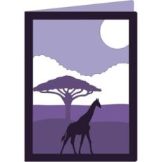 giraffe in the jungle card