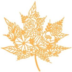 maple leaf floral lace