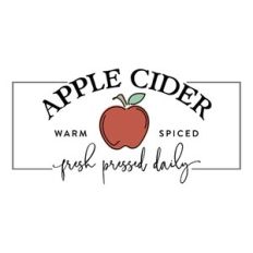 Apple Cider Warm Spiced Fresh Pressed Daily - Fall Design