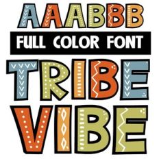 Tribe Vibe Color Font