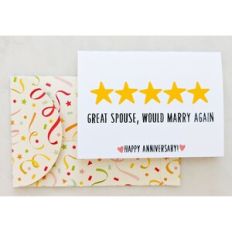great spouse anniversary card and envelope