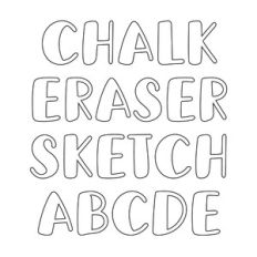 BFC Chalk Eraser School Sketch Font