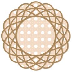 Fancy Round Rattan Display