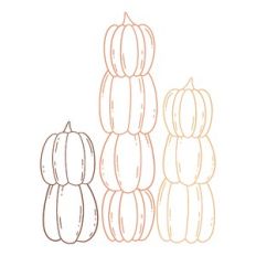 Stacked Pumpkins Trio