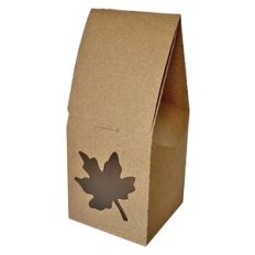 Stand up Tuck in Box with Leaf Window