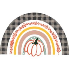 pumpkin boho rainbow