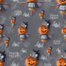Scarecrow Halloween Seamless Pattern