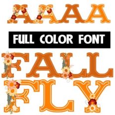 Fall Fly Color Font