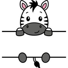 Zebra Name Frame