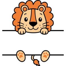 Lion Name Frame