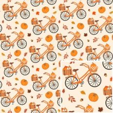 Autumn Bicycle Pattern