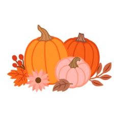 Pumpkin Leaves and Flowers Centerpiece