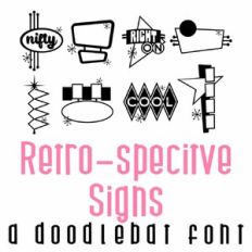 Retro-Spective Signs Doodlebat Font