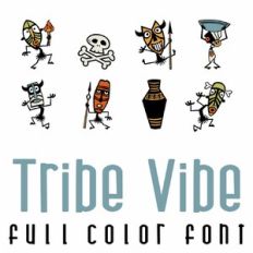 Tribe Vibe Full Color Font