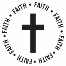 Faith Cross Word Circle