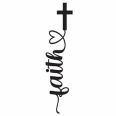 Faith Cross Heart Word