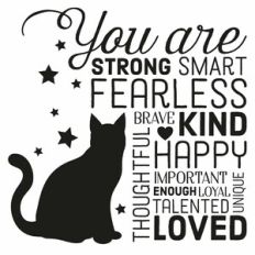 You Are Cat Word Art Wall Art
