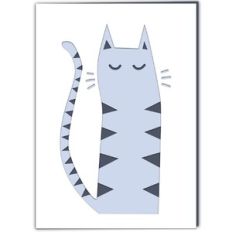 Tabby Cat Greetings Card