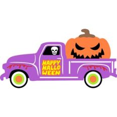happy halloween truck