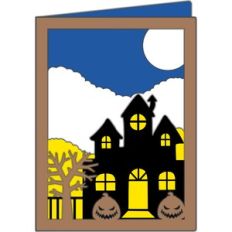 haunted mansion halloween card