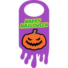 pumpkin halloween door hanger