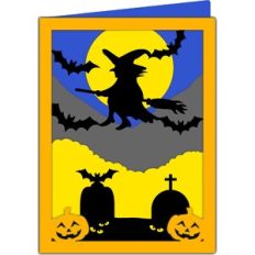 witch halloween card