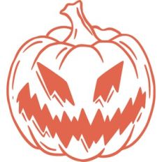 scary jack o lantern