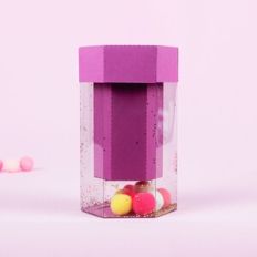 Acetate hexagonal box