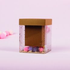 Mini rectangular acetate box