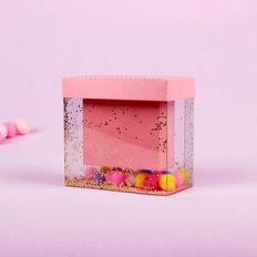 Mini quadrilong acetate box