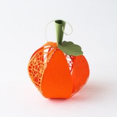 Halloween Pumpkin with spider web patterns