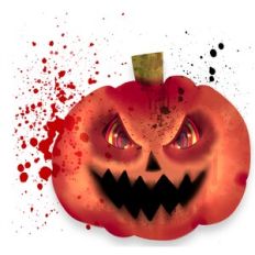 Bloody Pumpkin Sublimation Design