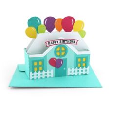 5X7 Box Card House Happy Birthday