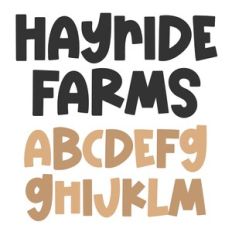 BFC Hayride Farms Bold Autumn Block Font