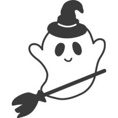 cute ghost witch