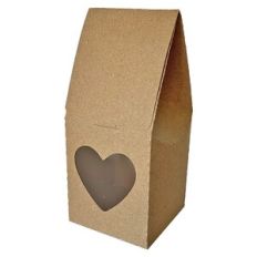 Stand Up Tuck In Box with Heart Window