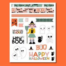 Halloween Boo Sticker Sheet