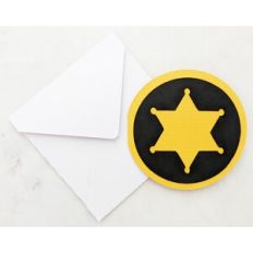 sheriff badge card and envelope