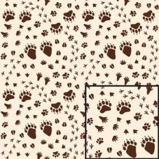 Animal Tracks Pattern Background