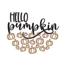 Hello Pumpkin With Pumpkin Pattern
