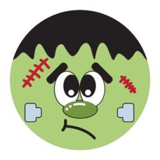 Frankenstein Face In Color