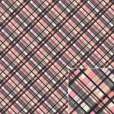 Black, Pink, Peach and Grey Check Plaid Printable Background Pattern